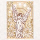 Art Nouveau Gilded Angel
