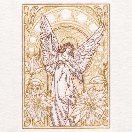 Art Nouveau Gilded Angel
