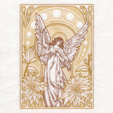 Art Nouveau Gilded Angel