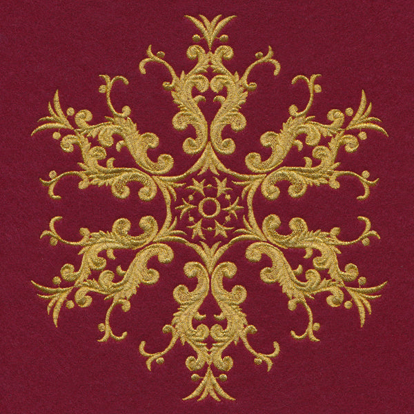 Glittering Gold Snowflake