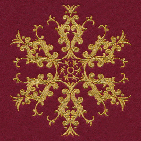 Glittering Gold Snowflake