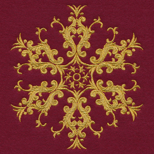 Glittering Gold Snowflake