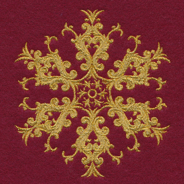 Glittering Gold Snowflake