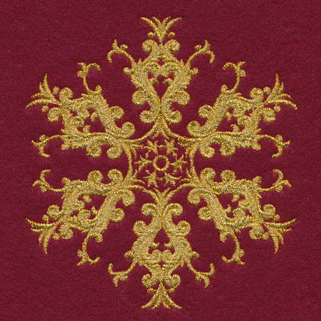 Glittering Gold Snowflake