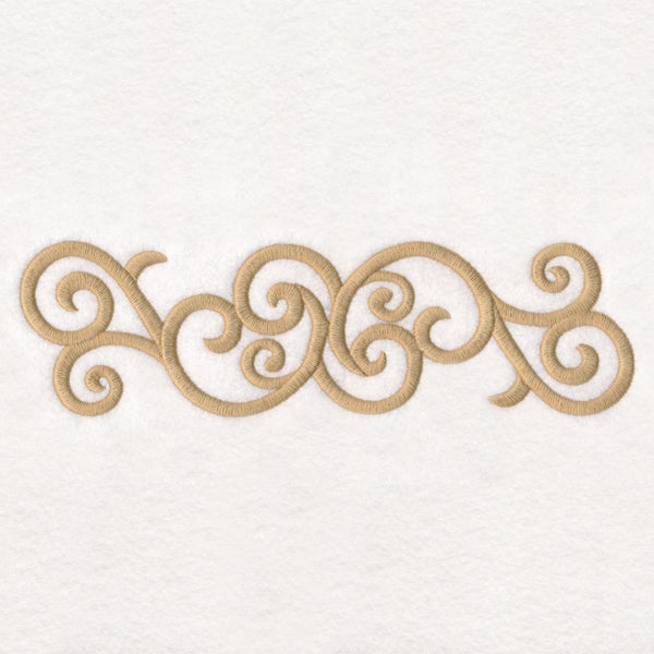 Golden Swirls Border