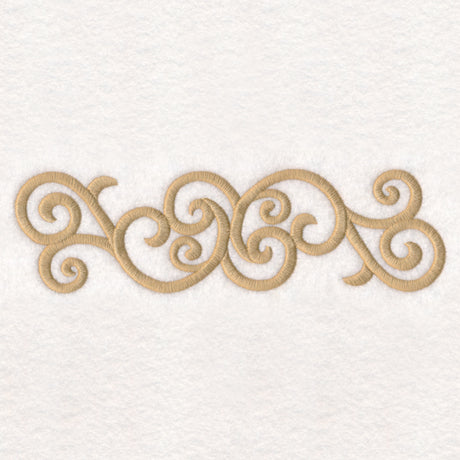 Golden Swirls Border