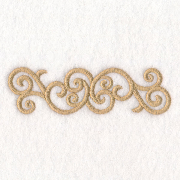 Golden Swirls Border