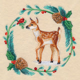 Winter Fawn in Watercolor