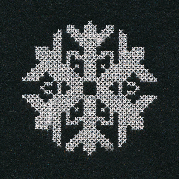Snowflake Jar Topper (Cross Stitch)