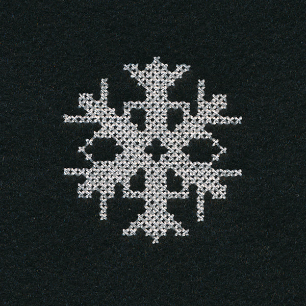 Snowflake Jar Topper (Cross Stitch)