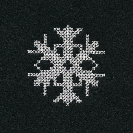 Snowflake Jar Topper (Cross Stitch)