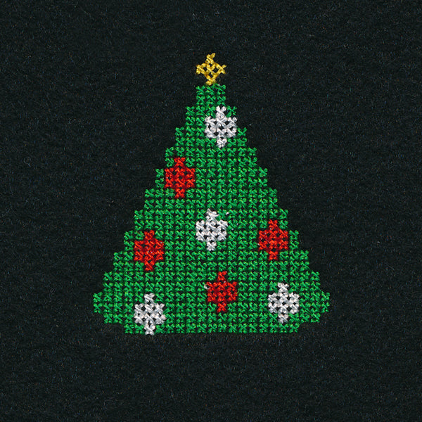 Christmas Tree Jar Topper (Cross Stitch)