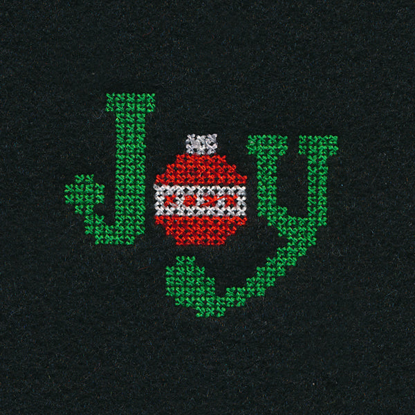 Joy Jar Topper (Cross Stitch)