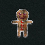 Gingerbread Man Jar Topper (Cross Stitch)
