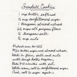Snowball Cookie Recipe
