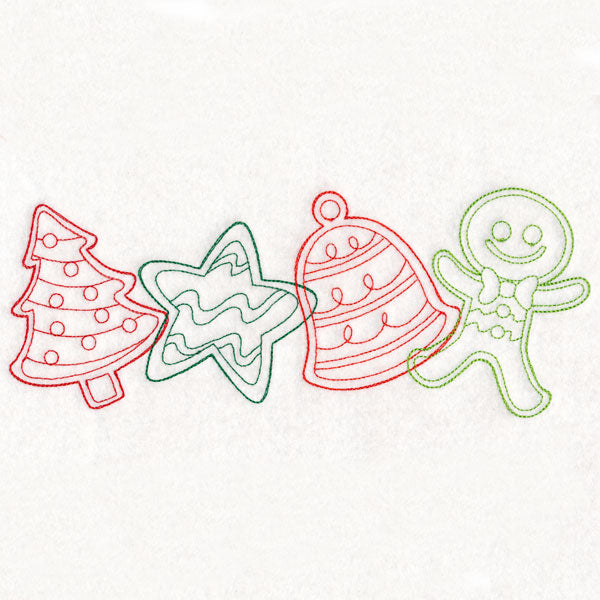 Christmas Treats Border - Cookies (Vintage)