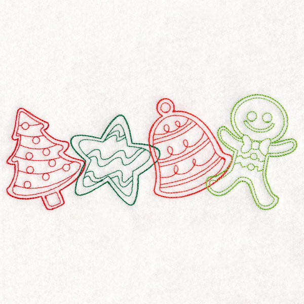 Christmas Treats Border - Cookies (Vintage)