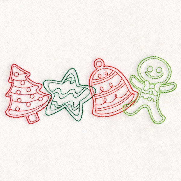 Christmas Treats Border - Cookies (Vintage)