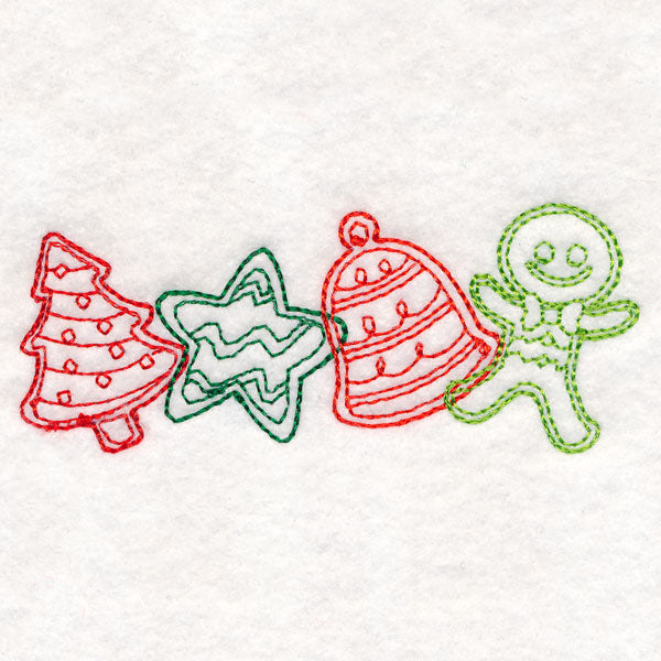 Christmas Treats Border - Cookies (Vintage)