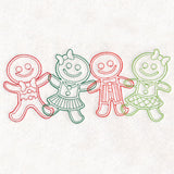 Christmas Treats Border - Gingerbread Kids (Vintage)