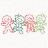 Christmas Treats Border - Gingerbread Kids (Vintage)