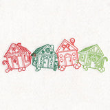 Christmas Treats Border - Gingerbread Houses (Vintage)