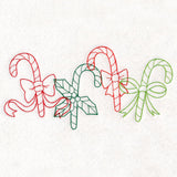 Christmas Treats Border - Candy Canes (Vintage)