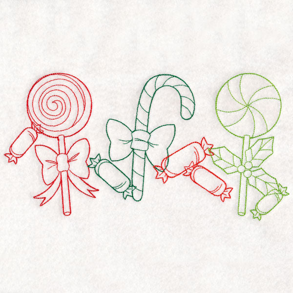 Christmas Treats Border - Candies (Vintage)