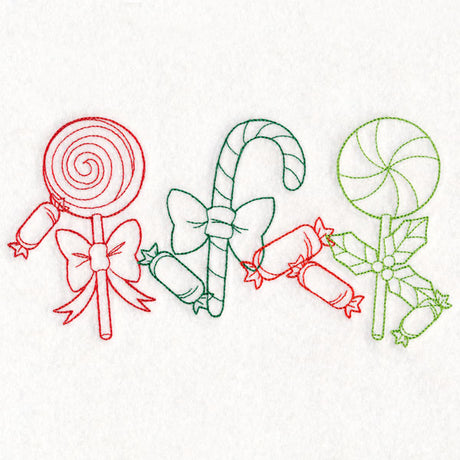 Christmas Treats Border - Candies (Vintage)