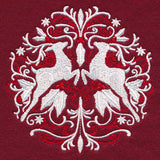 Folk Christmas Reindeer Circle