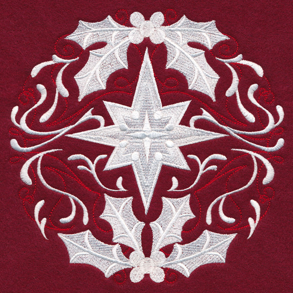 Folk Christmas Star Circle