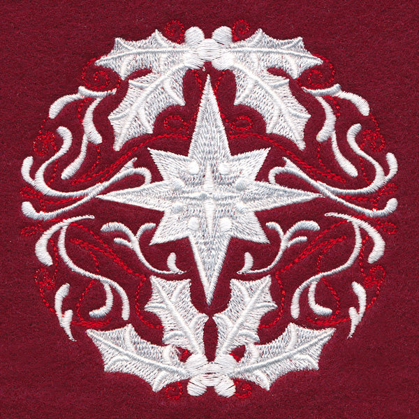 Folk Christmas Star Circle