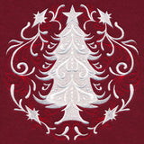 Folk Christmas Tree Circle