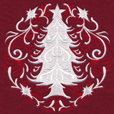 Folk Christmas Tree Circle