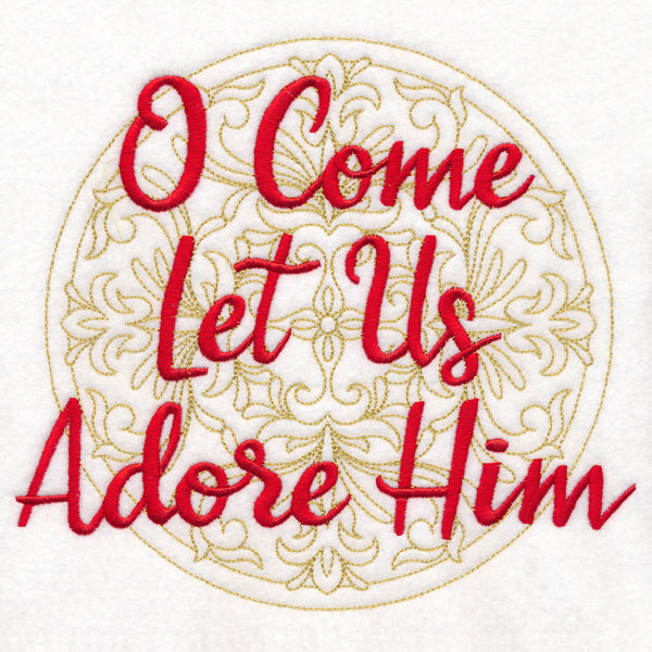 Christmas Spirited Sayings - O Come Let Us Adore Him