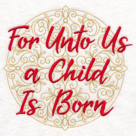 Christmas Spirited Sayings - For Unto Us a Child Is Born
