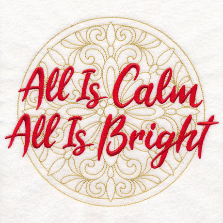 Christmas Spirited Sayings - All Is Calm, All Is Bright
