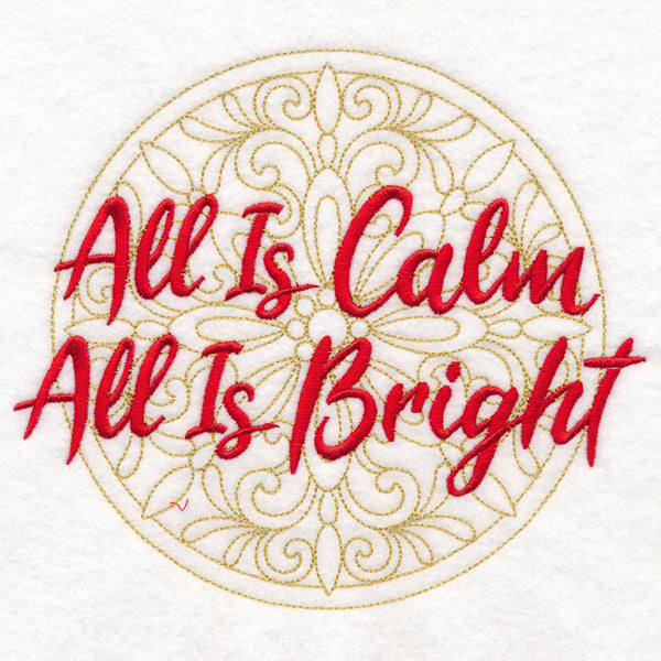 Christmas Spirited Sayings - All Is Calm, All Is Bright
