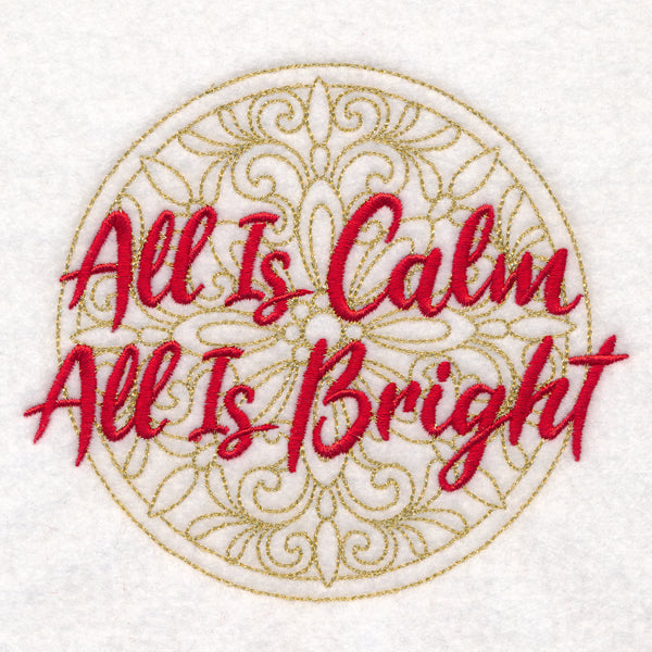 Christmas Spirited Sayings - All Is Calm, All Is Bright