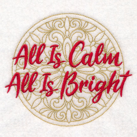 Christmas Spirited Sayings - All Is Calm, All Is Bright