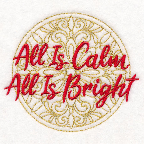 Christmas Spirited Sayings - All Is Calm, All Is Bright