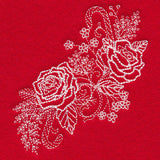 Blissful Rose Spray (Whitework)