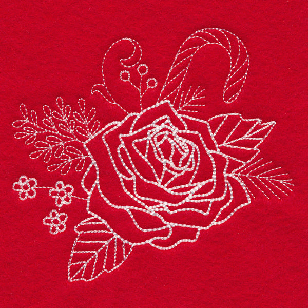 Blissful Rose Accessory (Whitework)