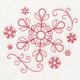 Nostalgic Christmas - Snowflake (Redwork)