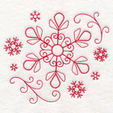 Nostalgic Christmas - Snowflake (Redwork)