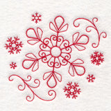 Nostalgic Christmas - Snowflake (Redwork)