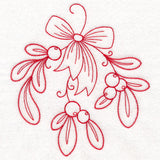 Nostalgic Christmas - Mistletoe (Redwork)
