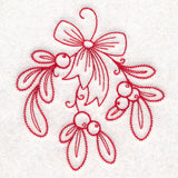 Nostalgic Christmas - Mistletoe (Redwork)