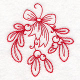 Nostalgic Christmas - Mistletoe (Redwork)