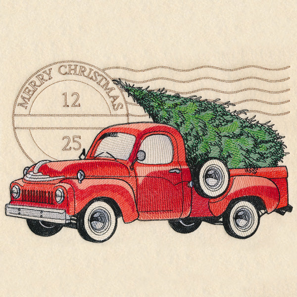 Retro Christmas Truck